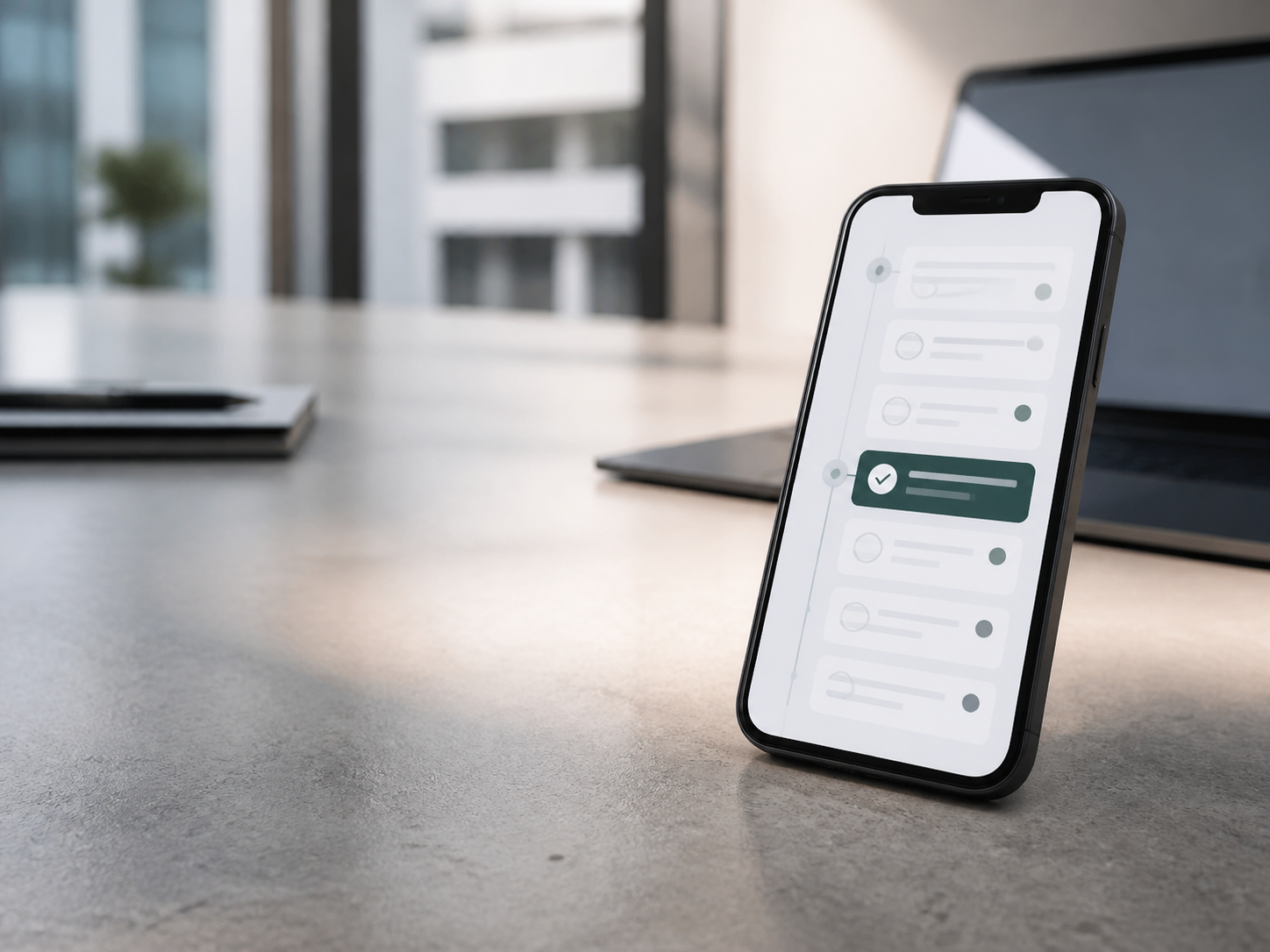 Representatieve mobiele interface voor gecontroleerde automation